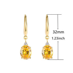 Sparkling Crystal Drop Earrings - Ideal Gift for Women