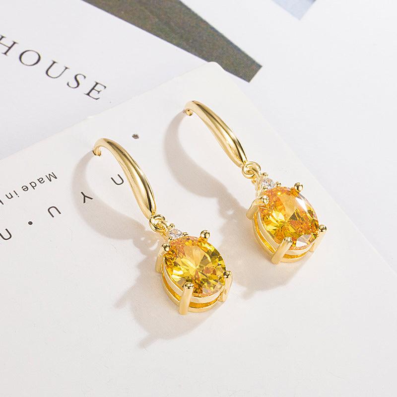 Sparkling Crystal Drop Earrings - Ideal Gift for Women
