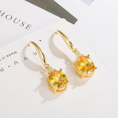 Sparkling Crystal Drop Earrings - Ideal Gift for Women