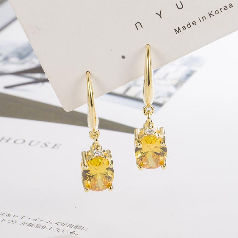Sparkling Crystal Drop Earrings - Ideal Gift for Women
