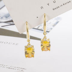 Sparkling Crystal Drop Earrings - Ideal Gift for Women