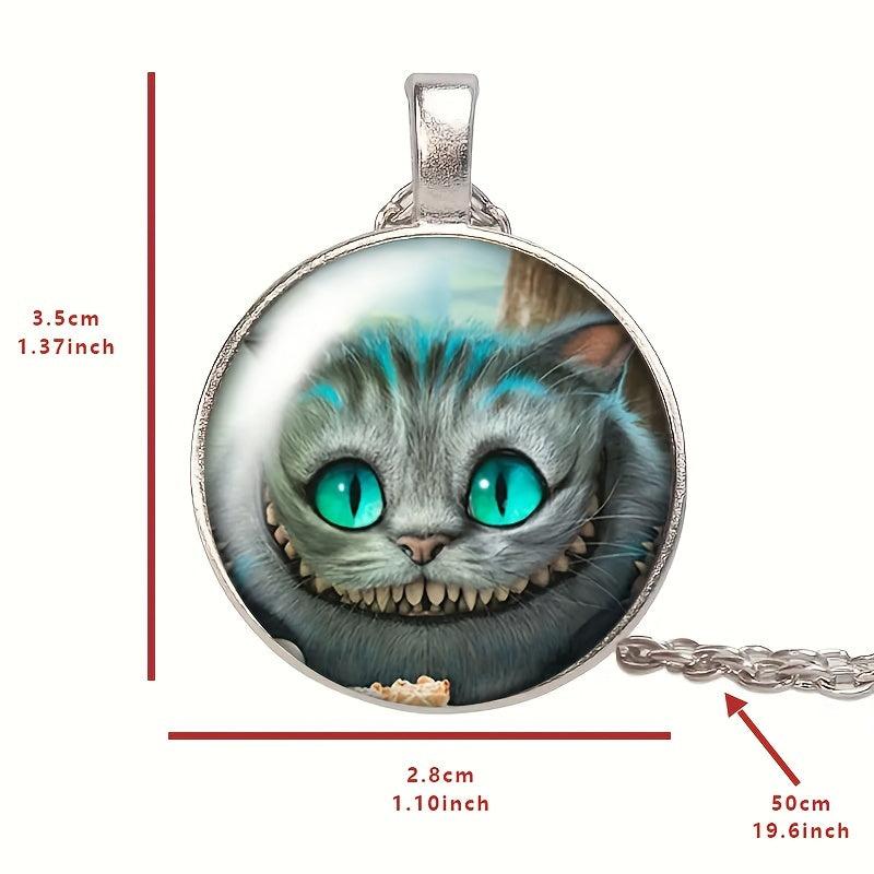 Cat Crystal Beads Pendant Necklace Birthday Wedding Holiday Gift