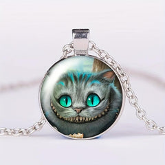 Cat Crystal Beads Pendant Necklace Birthday Wedding Holiday Gift