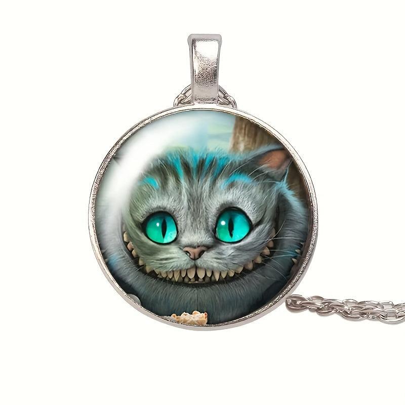 Cat Crystal Beads Pendant Necklace Birthday Wedding Holiday Gift