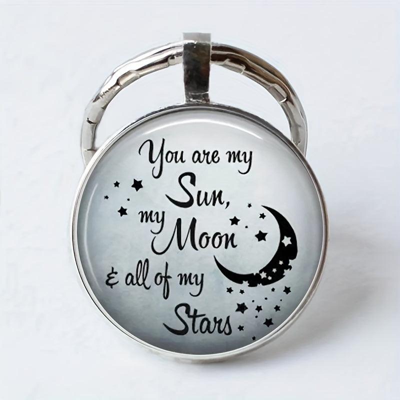 Creative English Keychain for Good Blessings