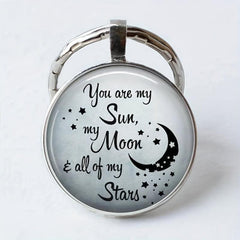 Creative English Keychain for Good Blessings