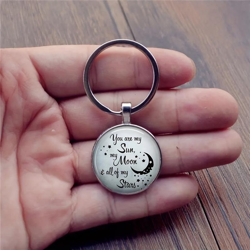 Creative English Keychain for Good Blessings