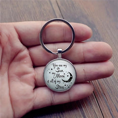 Creative English Keychain for Good Blessings
