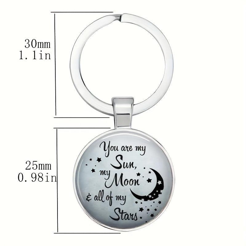 Creative English Keychain for Good Blessings