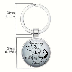 Creative English Keychain for Good Blessings