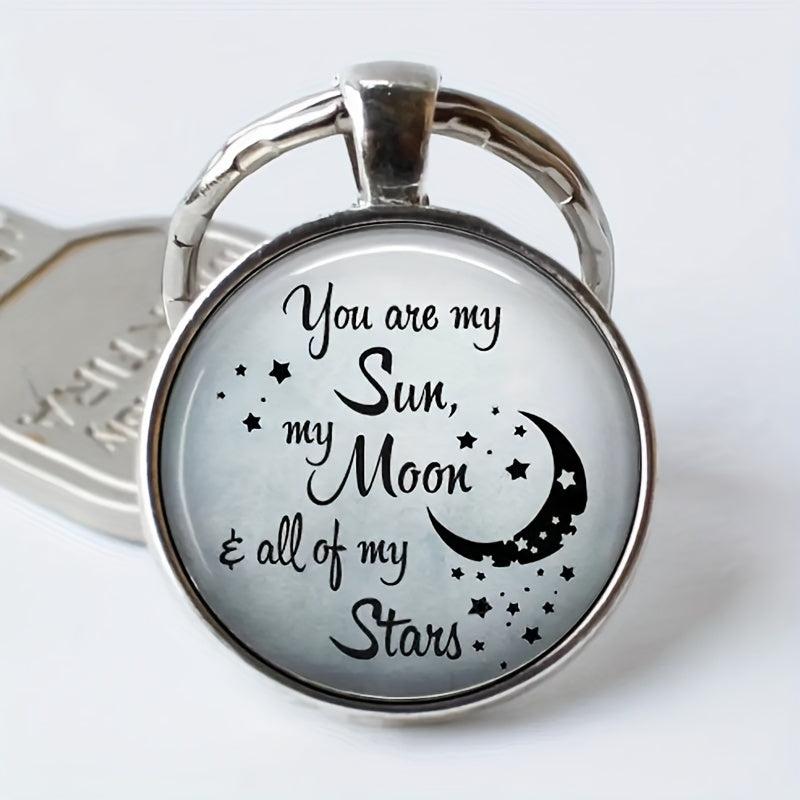 Creative English Keychain for Good Blessings
