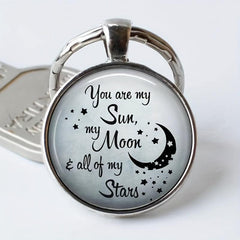 Creative English Keychain for Good Blessings