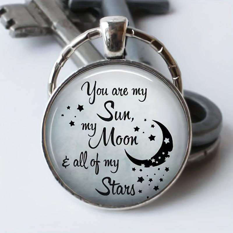 Creative English Keychain for Good Blessings
