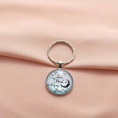 Creative English Keychain for Good Blessings