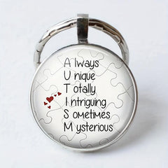 Unique English Keychain for Good Wishes