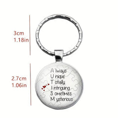 Unique English Keychain for Good Wishes