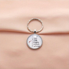 Unique English Keychain for Good Wishes