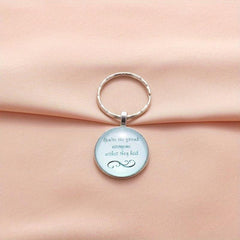 Creative English Keychain Good Blessing Texture