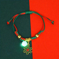 Luminous Christmas Bracelet Santa Claus Snowflake Couple Jewelry