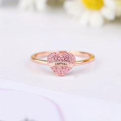 Heart Open Ring Love Ring Casual Jewelry Christmas Gift Birthday Gift