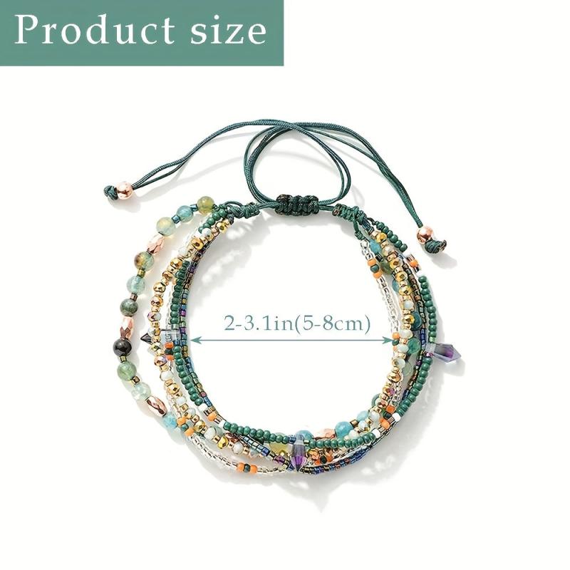 Bohemian Beads Anklets for Women Girls