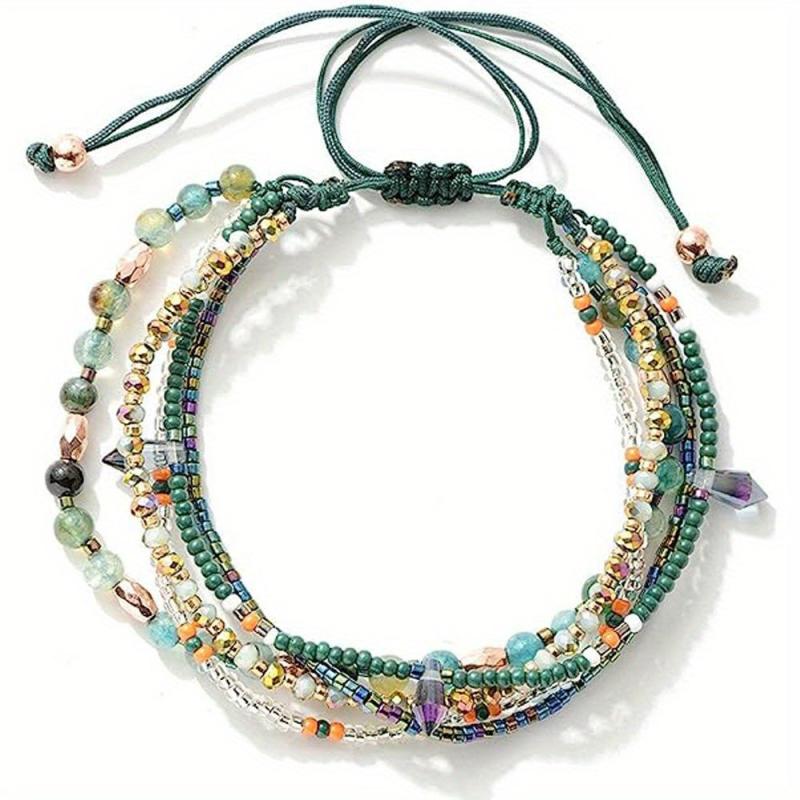 Bohemian Beads Anklets for Women Girls