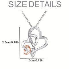 Heart Shaped Pendant Necklace for Women Mother Grandma