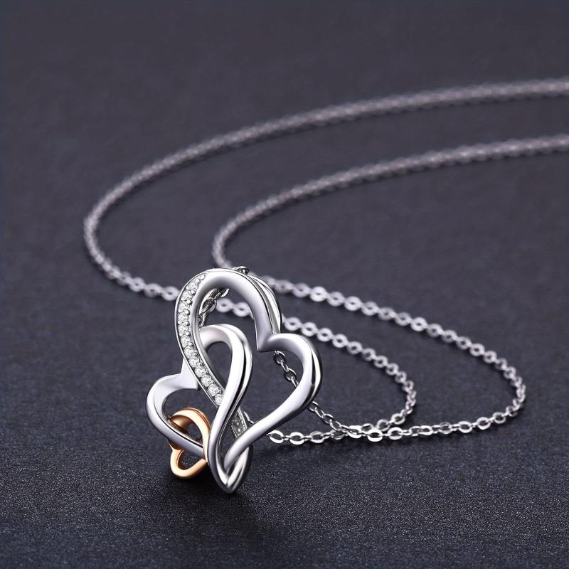 Heart Shaped Pendant Necklace for Women Mother Grandma