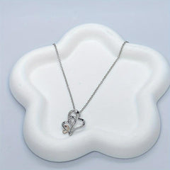 Heart Shaped Pendant Necklace for Women Mother Grandma