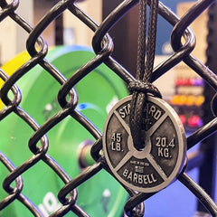 Gym Plate Necklace for Men - Cool Workout Jewelry