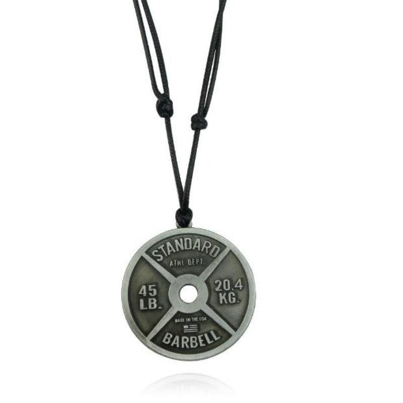 Gym Plate Necklace for Men - Cool Workout Jewelry