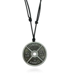 Gym Plate Necklace for Men - Cool Workout Jewelry