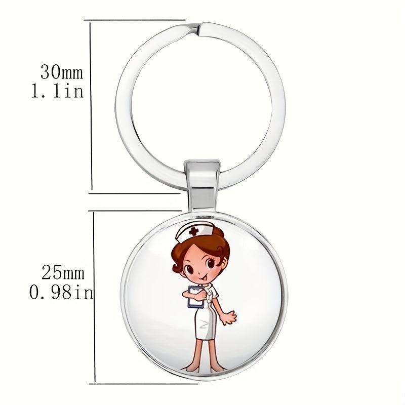 Nurse Pattern Keychain Toy Halloween Gift For Family Girls And Teens