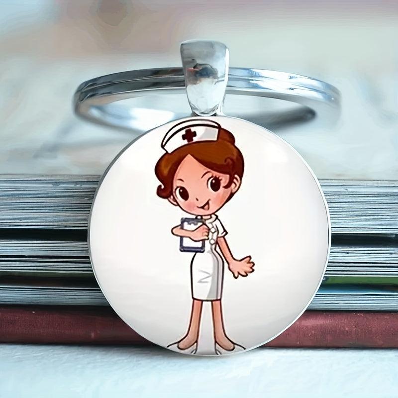 Nurse Pattern Keychain Toy Halloween Gift For Family Girls And Teens