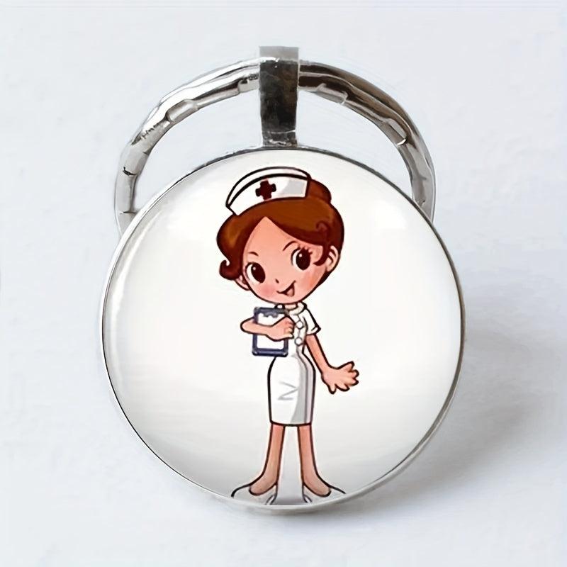 Nurse Pattern Keychain Toy Halloween Gift For Family Girls And Teens
