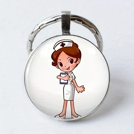Nurse Pattern Keychain Toy Halloween Gift For Family Girls And Teens