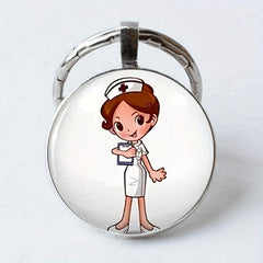 Nurse Pattern Keychain Toy Halloween Gift For Family Girls And Teens