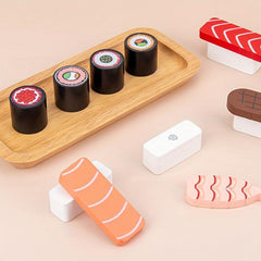 Wooden Simulation Sushi Set Toys for Kids' Food Cognition
