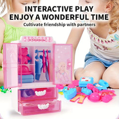 Princess Wardrobe Play Home Mini Puzzle Interactive Toys