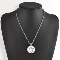 Cartoon Sewing Machine Bead Pendant Necklace Birthday Gift
