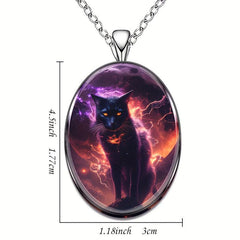 Creative Cat Pendant Necklace Hip Hop Animal Necklace