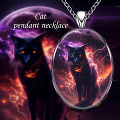 Creative Cat Pendant Necklace Hip Hop Animal Necklace
