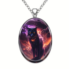 Creative Cat Pendant Necklace Hip Hop Animal Necklace