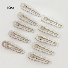10PCS Seamless Hairpins Metal Hairpins Side Bangs Clips Hair Accessories