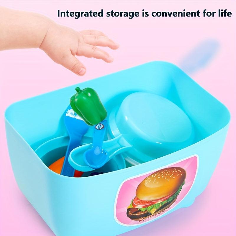 Kids Toy Kitchen Playset with Accessories for Boys and Girls