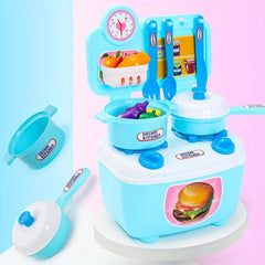 Kids Toy Kitchen Playset with Accessories for Boys and Girls