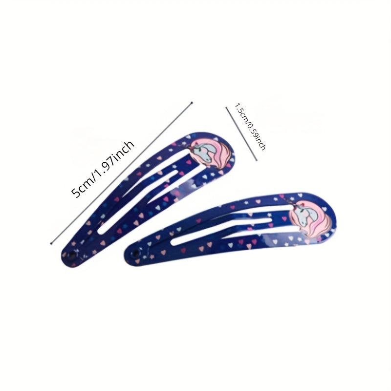 Colorful Hair Clips Set for Girls, Pack of 30