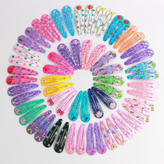 Colorful Hair Clips Set for Girls, Pack of 30