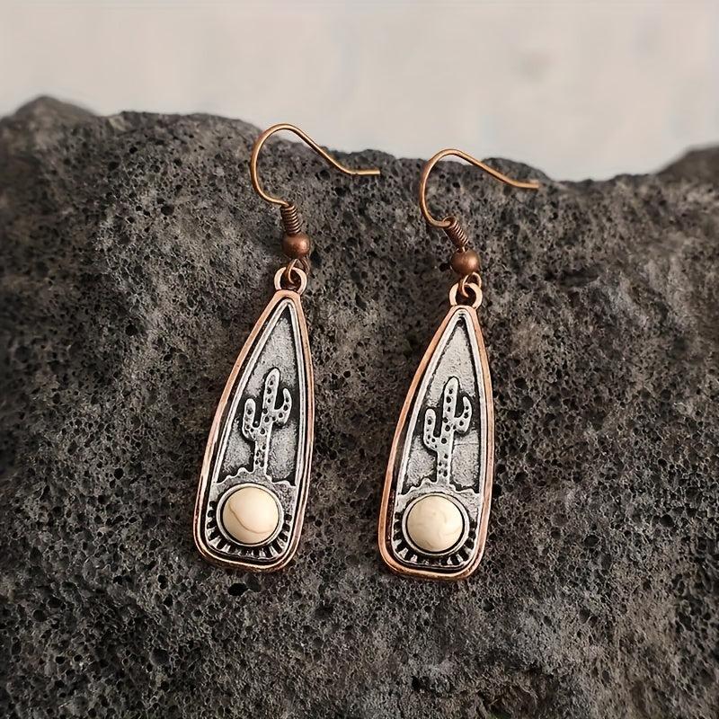 Retro Geometric Earrings Jewelry Casual Earrings