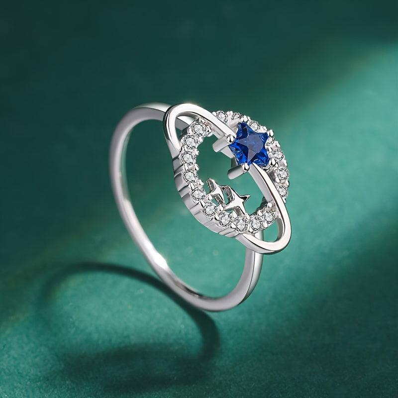 Double Star Around Dream Star Index Finger Ring Pentagram Women's Ring